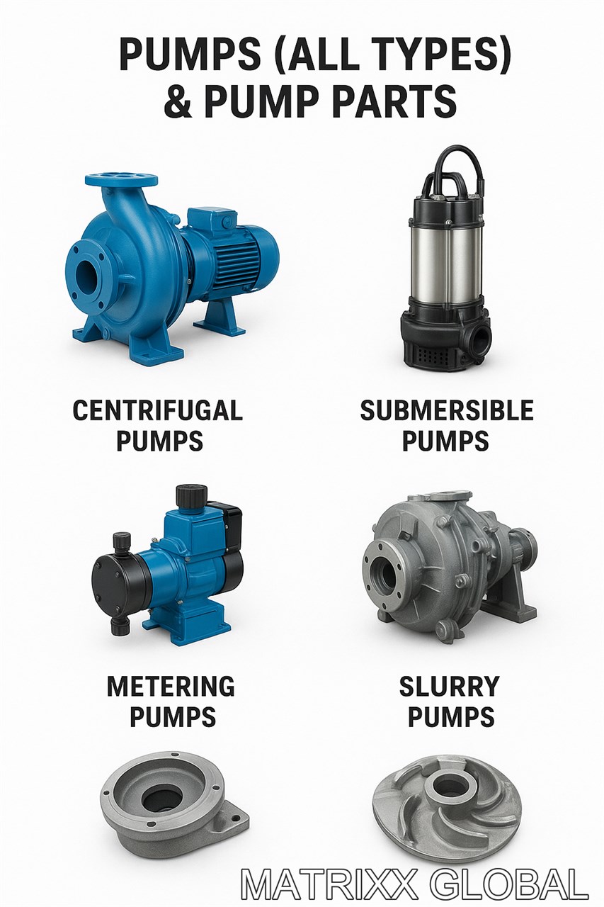 Pumps and pump parts